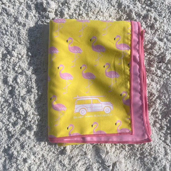 Flamingo Quick Dry Towel